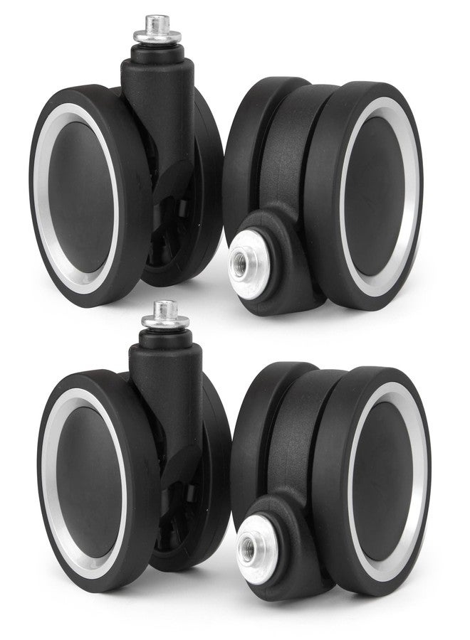 Zoofen Luggage Wheels Replacement 4 pcs Suitcase Replacement Wheels Wear-Resistant Spinner Wheels for Most Suitcase Repair(ZLN-A39,Black) - Image 1